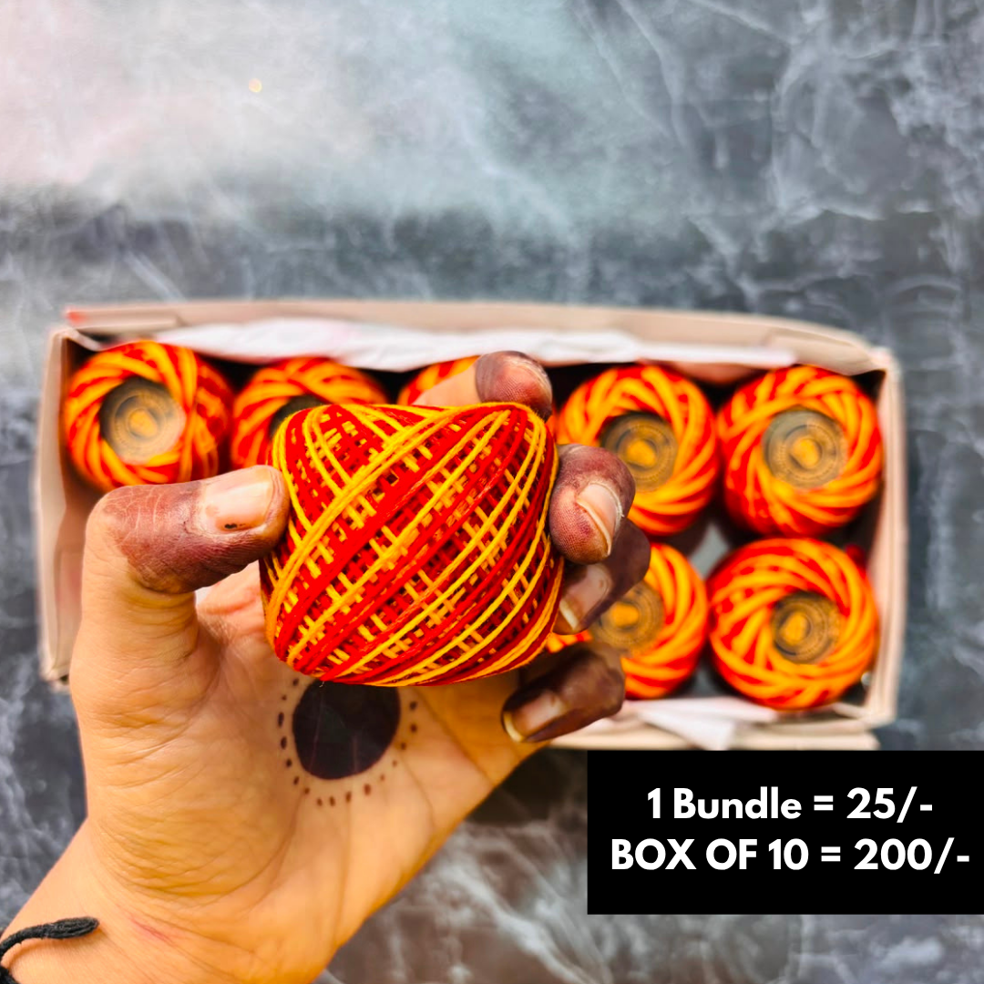 Red Color Double Shade Rakhi Threads