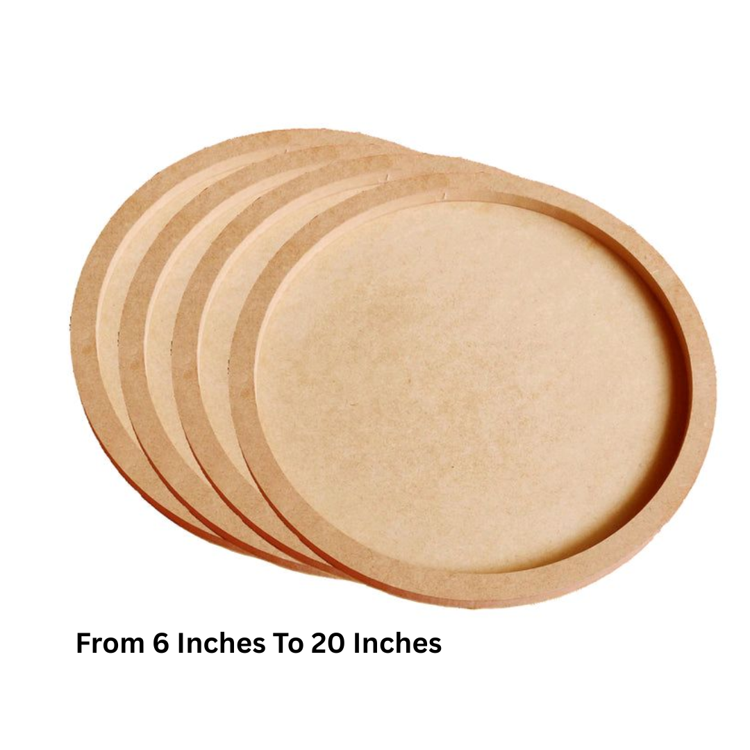 6" To 20" Depth Wooden Circle