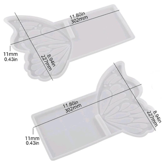 Set of 2 Butterfly Design Book Stand Rehal Mould