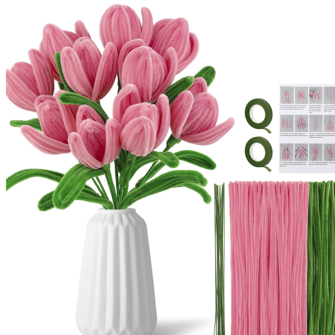 Pink Mono Color Pipe Cleaners