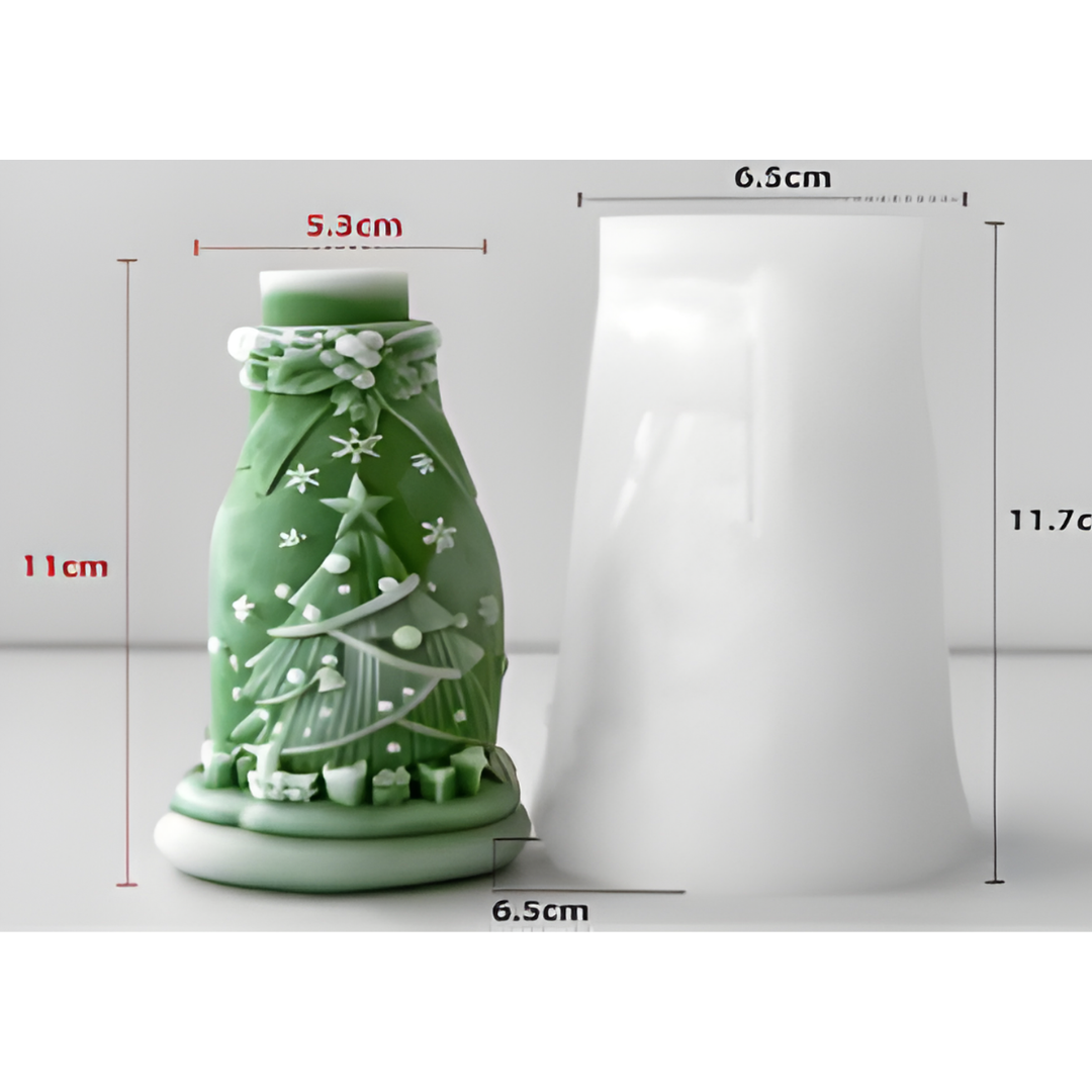 Christmas Tree Tower Candle Silicone Mould