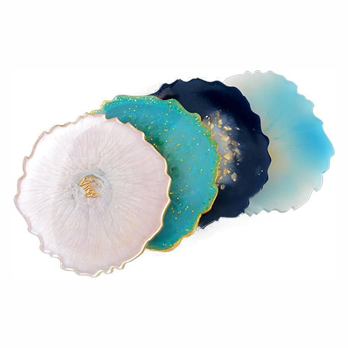 4Inch Round Agate Silicone Coaster Mould