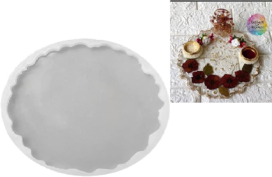 12 Inch Round Agate PhotoFrame Silicone Mould