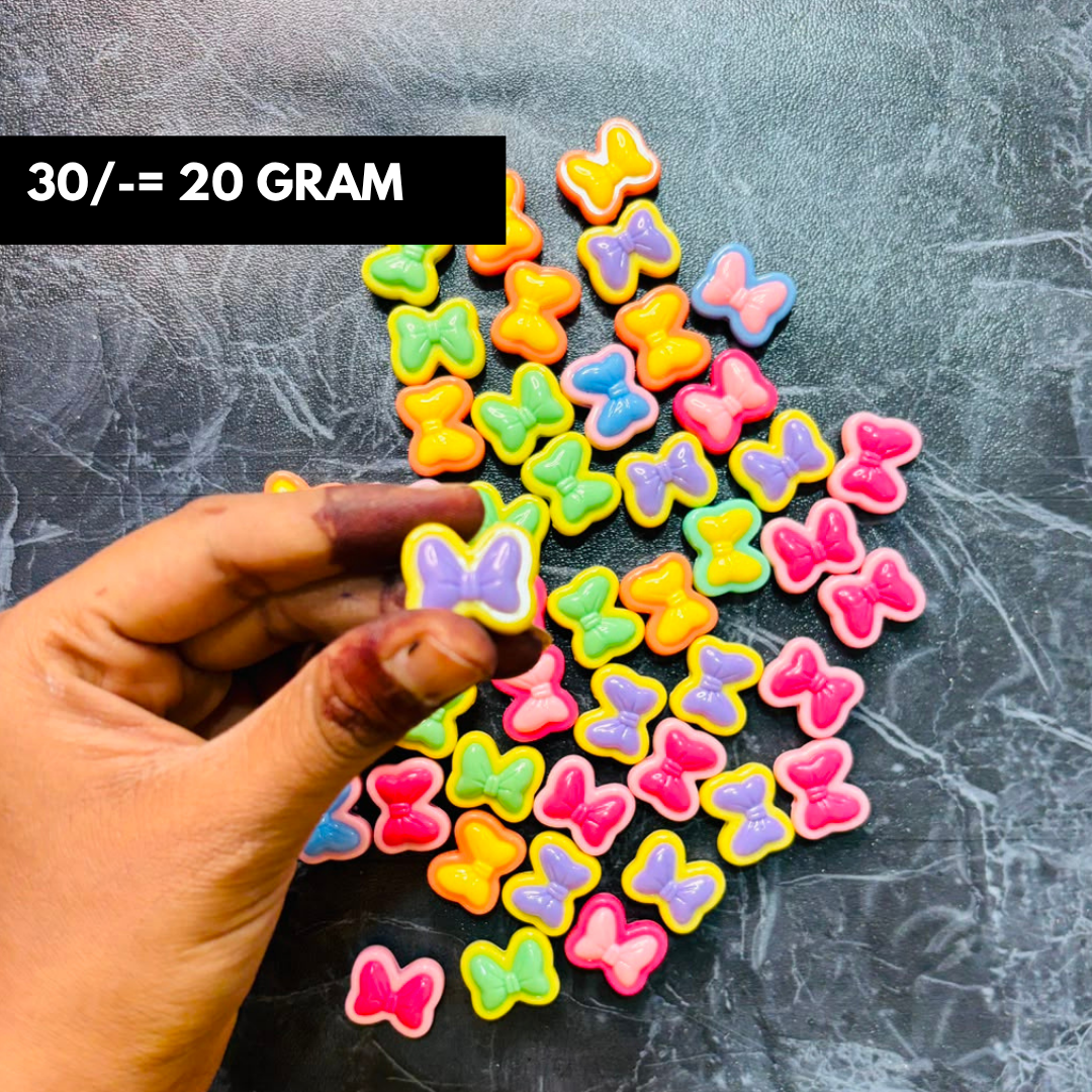 New Cute Bow ColorFul Charms Pack Of 20 Grams