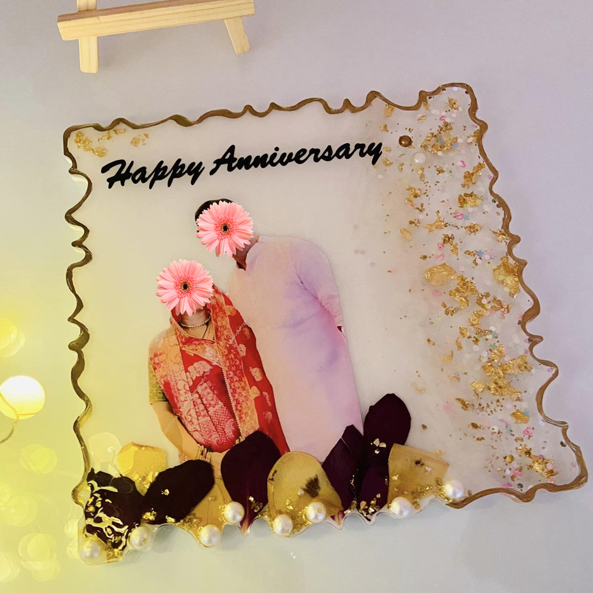 8 Inch Sqaure Agate PhotoFrame Silicone Mould
