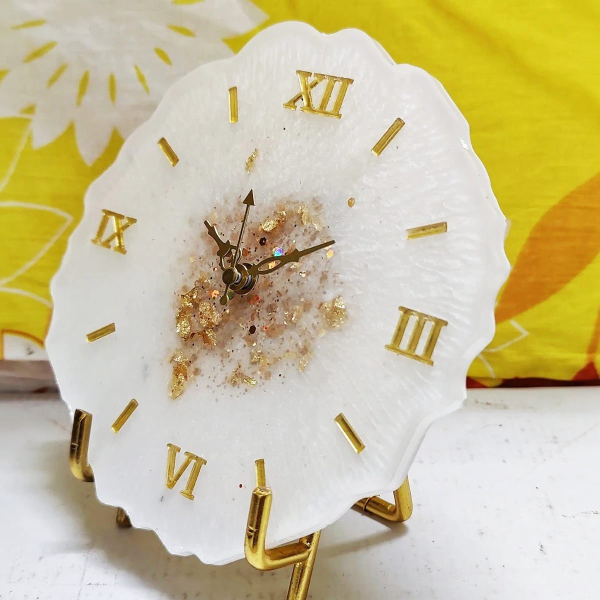 9.5" Round Agate Clock Silicone Mould