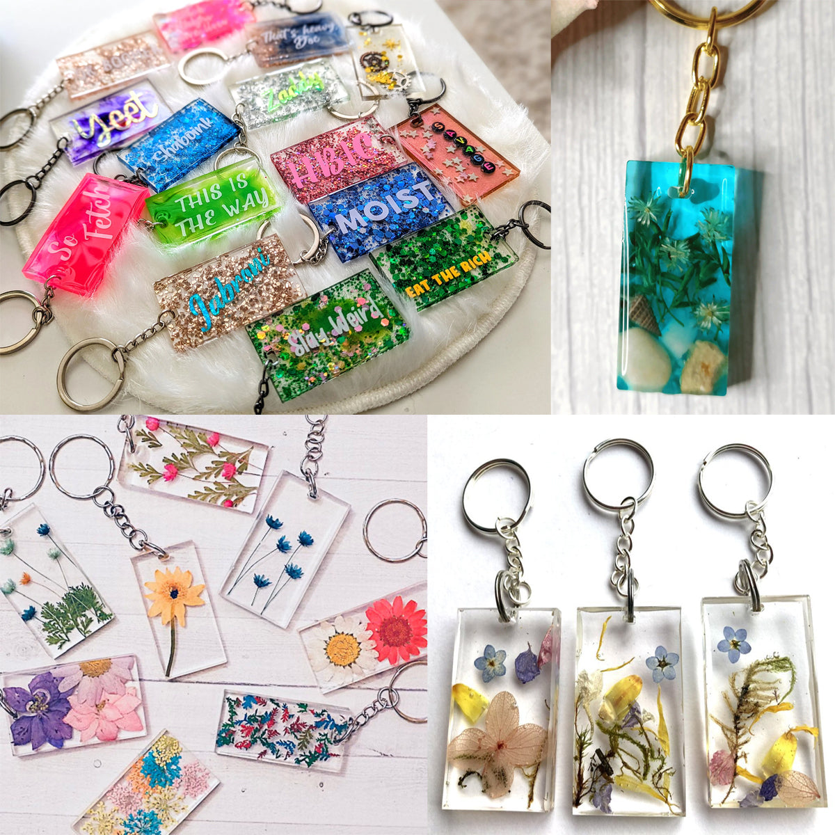9 Cavity Rectangle Keychain Mould