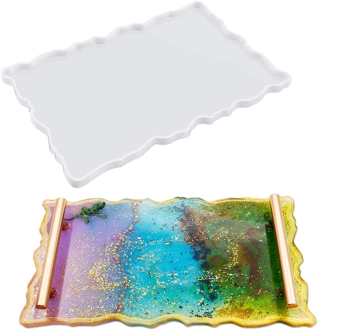 12"By 9"Inch Agate Tray Silicone Mould