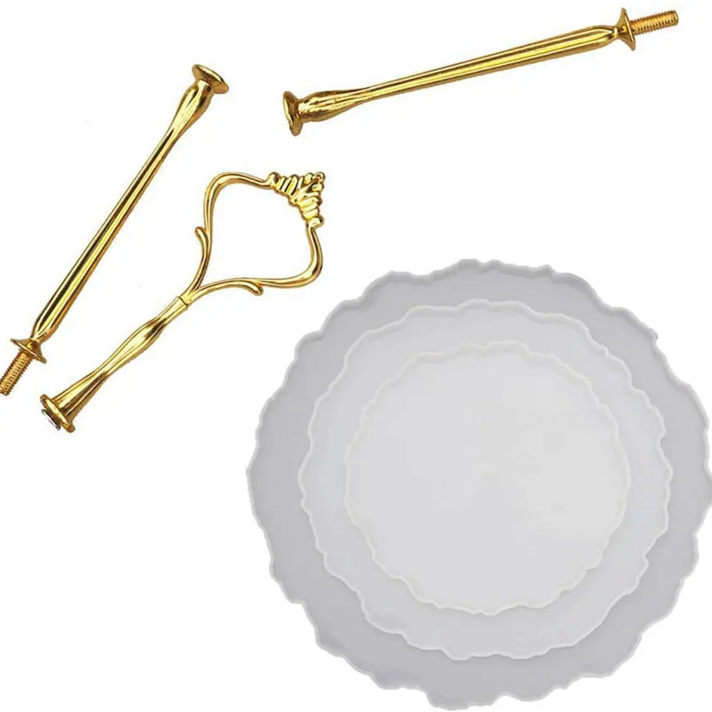 3Pcs Cake Stand Silicone Mould