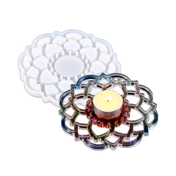 Floral Shape T-Light Holder Silicone Mould