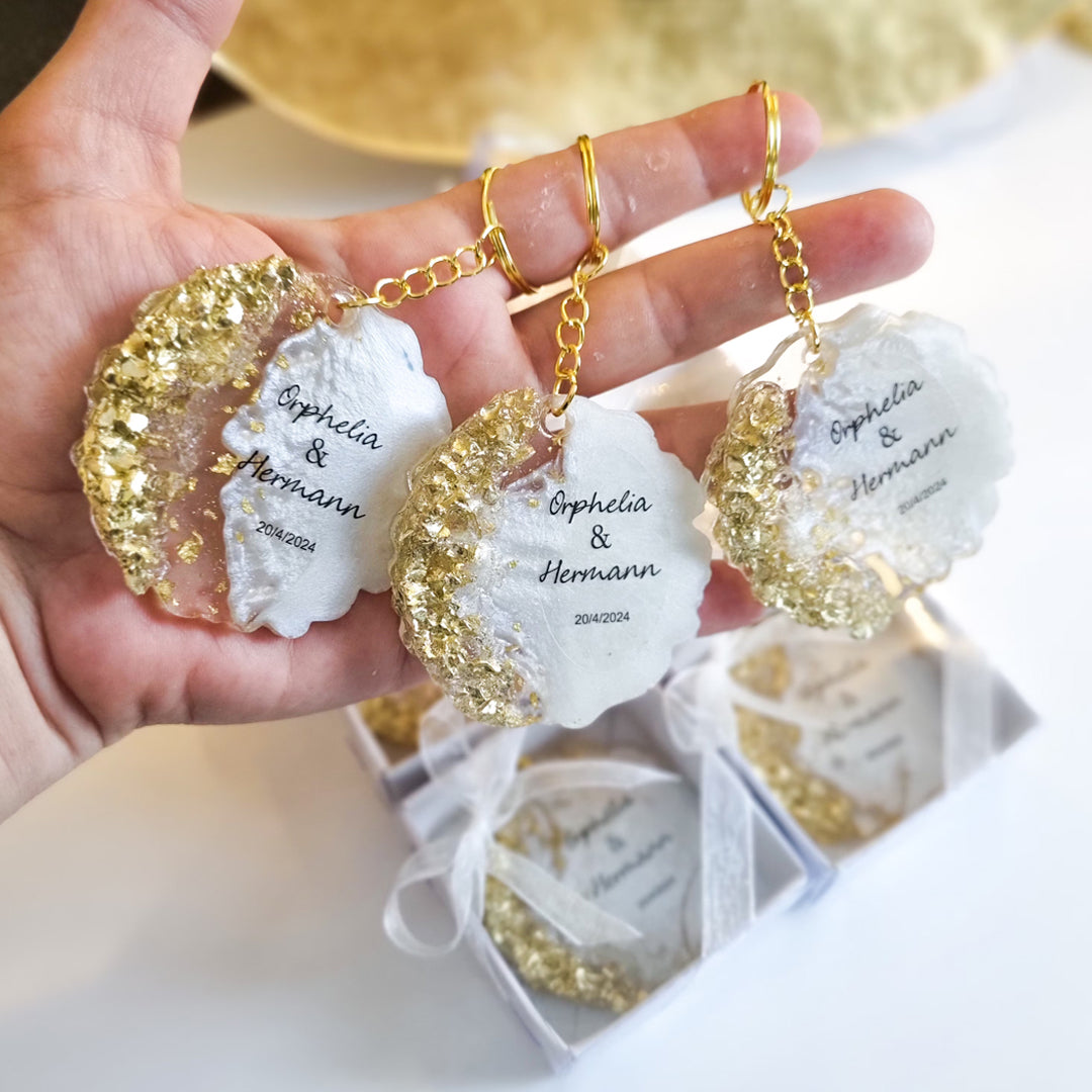 9 Cavity Round Agate Keychain Mould