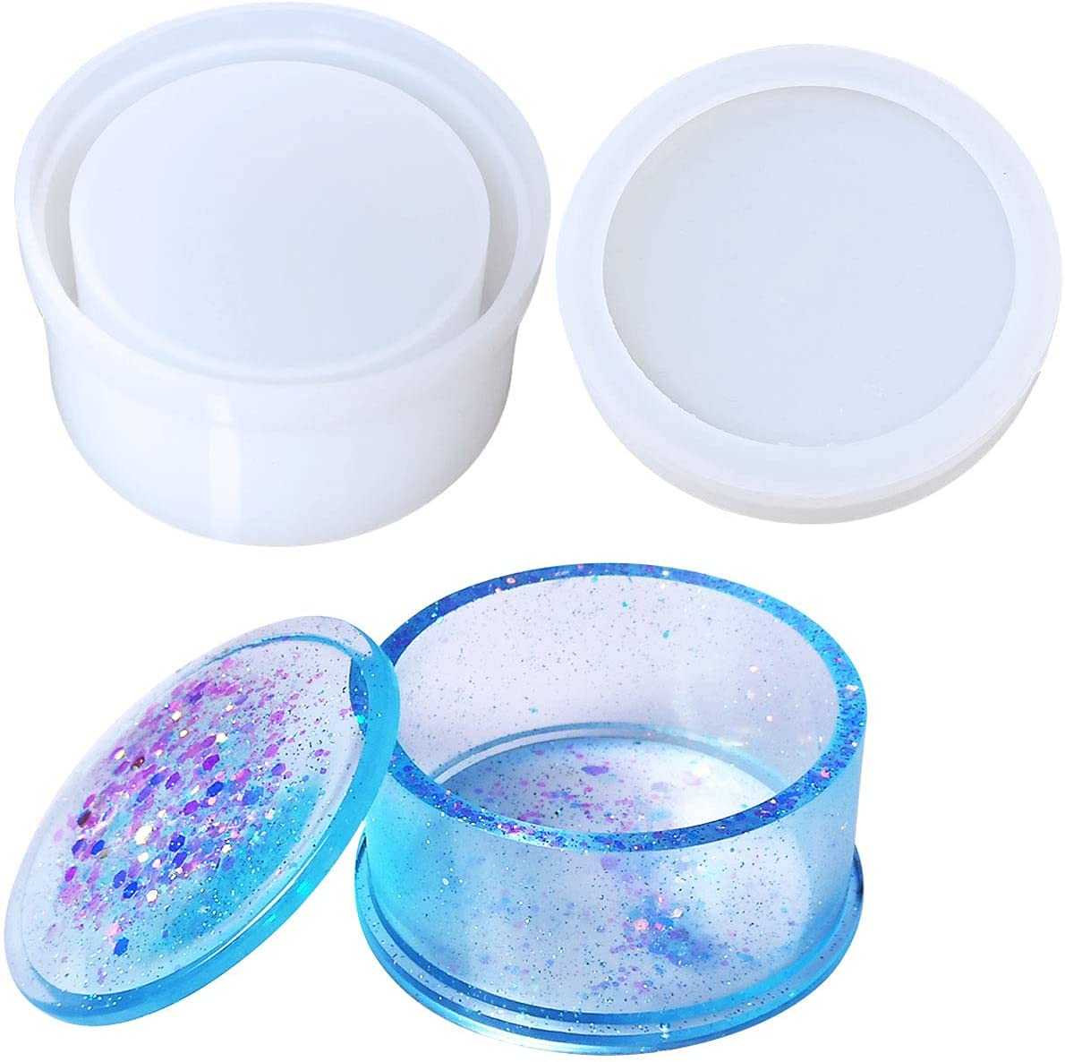 Round Shape Gift Storage Box Silicone Mould
