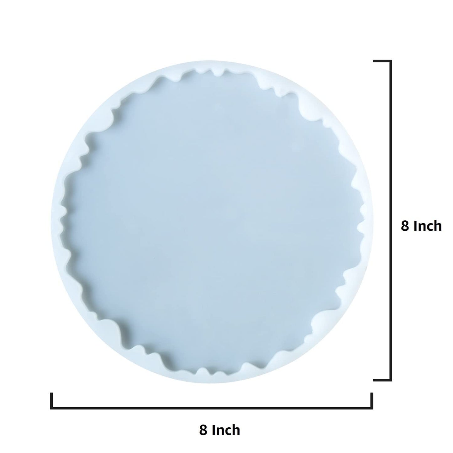 8 Inch Round Agate Silicone PhotoFrame Mould