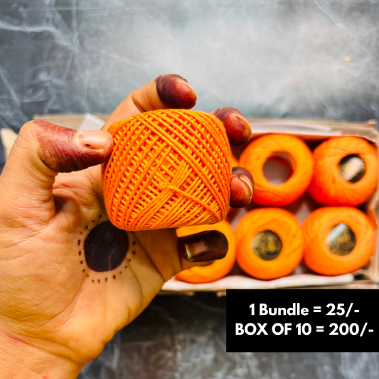 Orange Color Rakhi Thread
