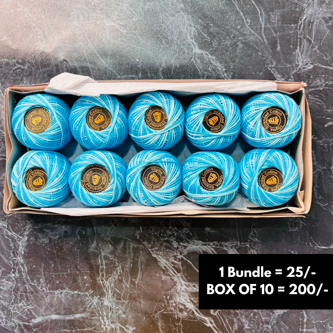 Blue Color Double Shade Rakhi Thread Bundle