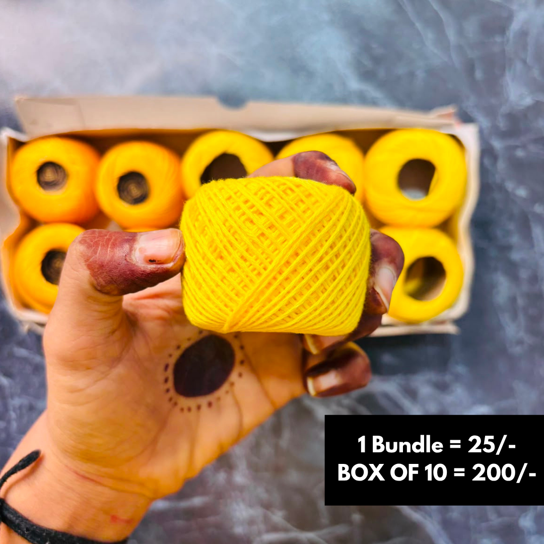 Yellow Color Shade Rakhi Thread