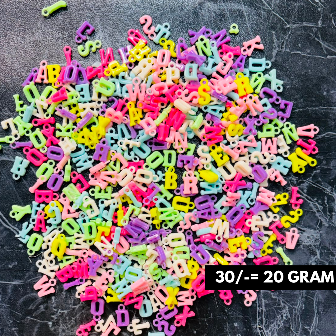 ABCD Beads Charms Pack of 20 Grams
