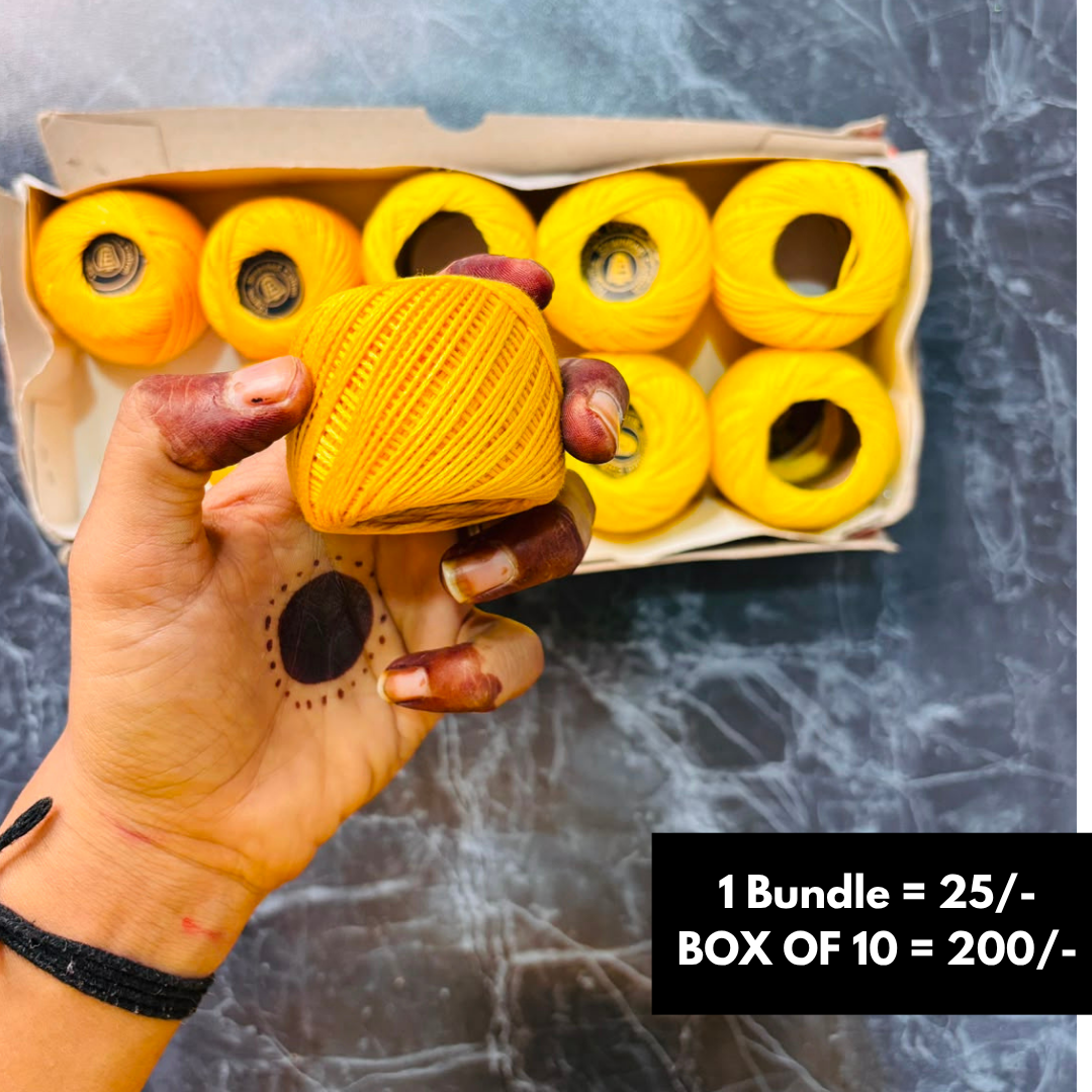 Yellow Color Shade Rakhi Thread