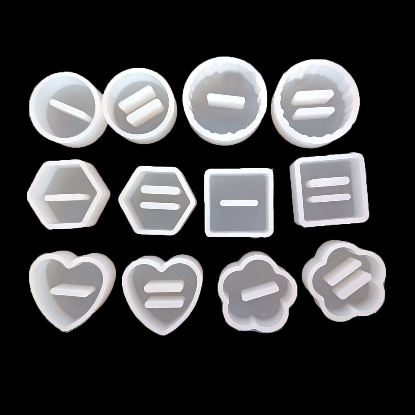 12 Pcs Ring Holder Silicone Mould