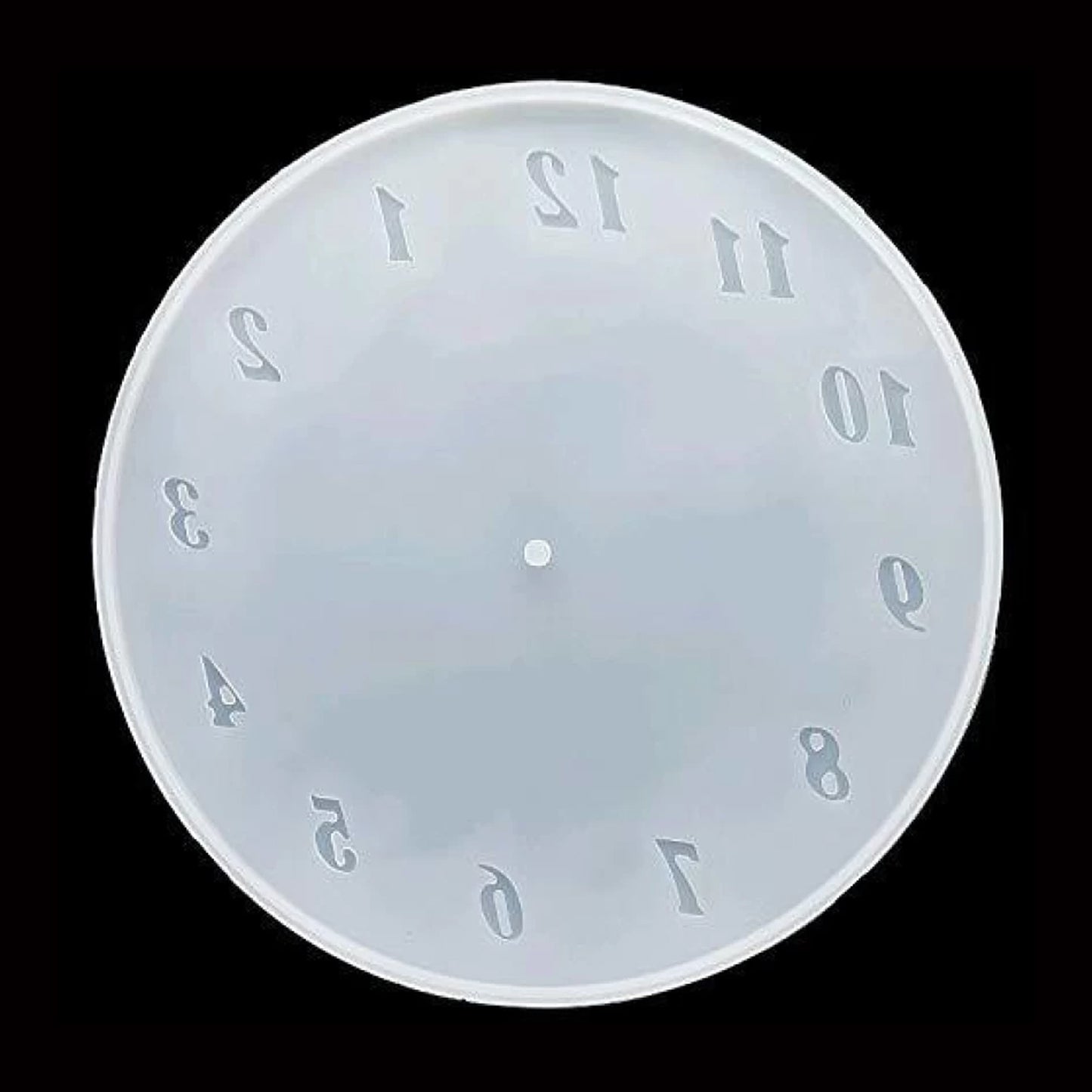 12Ich Number Clock Silicone Mould
