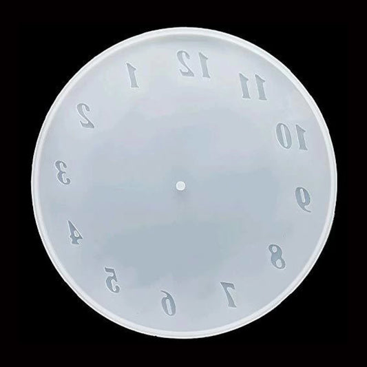 12Ich Number Clock Silicone Mould