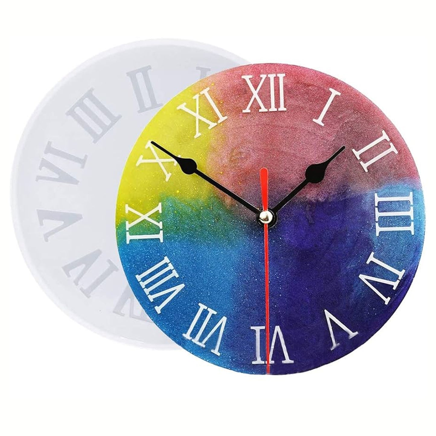 12" Roman Number Clock Silicone Mould
