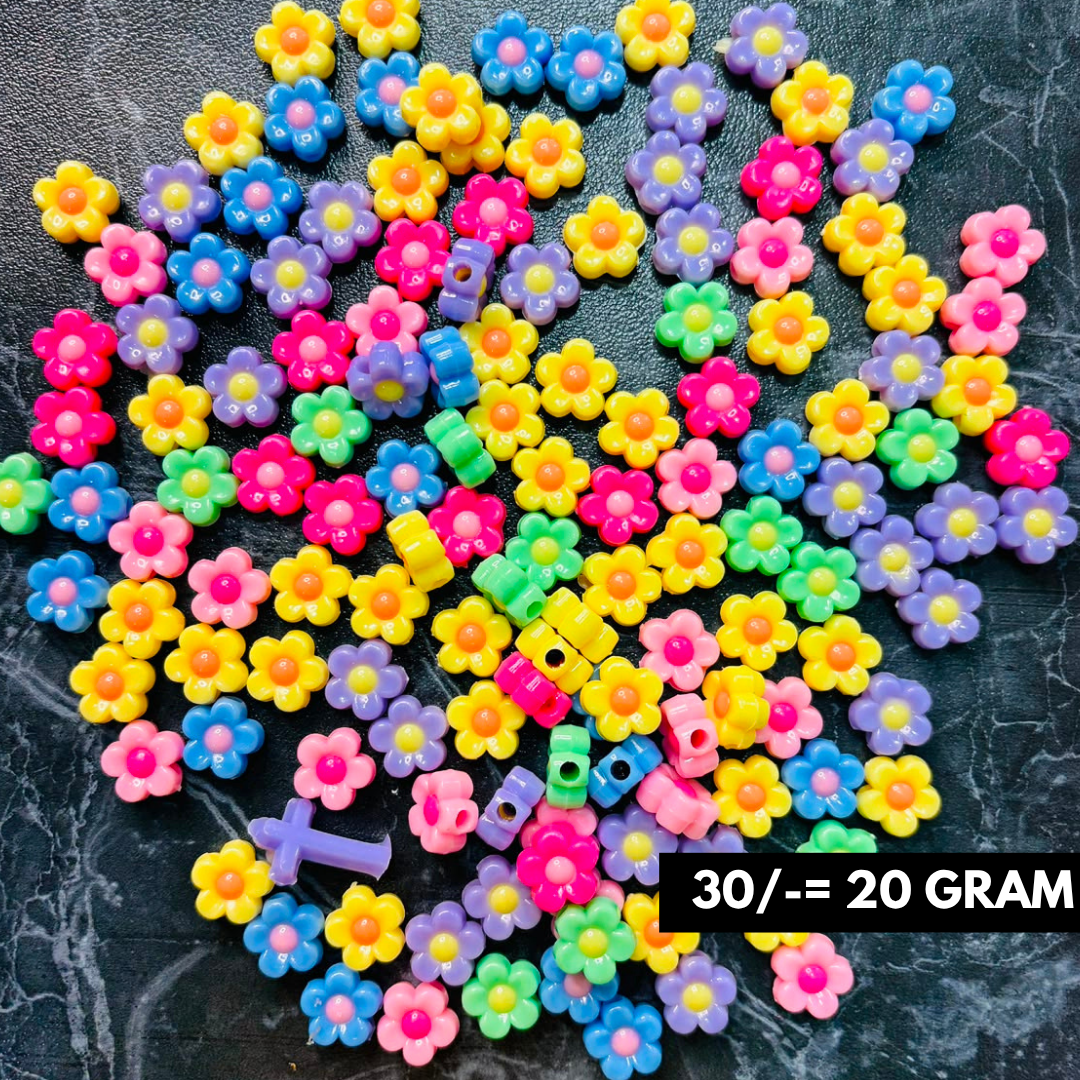 Cute Mini Flower Charms Pack Of 20 Grams