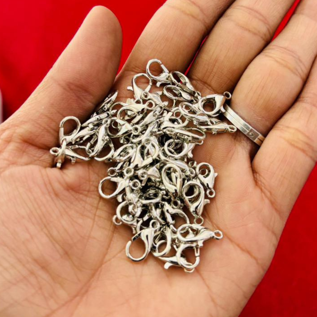 Metal Lobster Clasps Golden / Silver 50pcs Pack