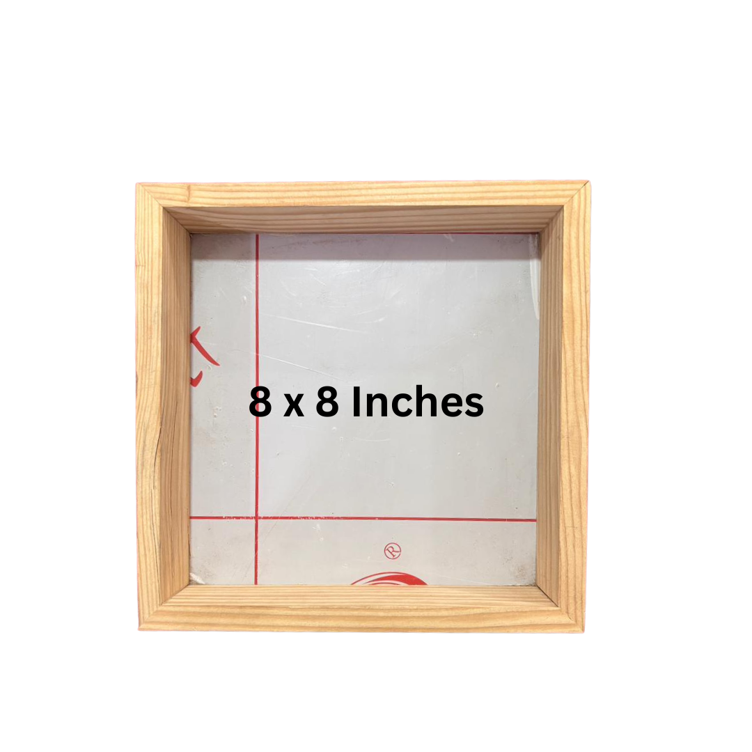 Sqaure Wooden Frame for Resin for Varmala Preservation