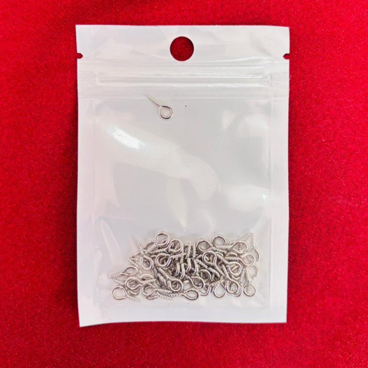 Mini Screw Eye Pin Peg for Crafting Silver / Golden Pack