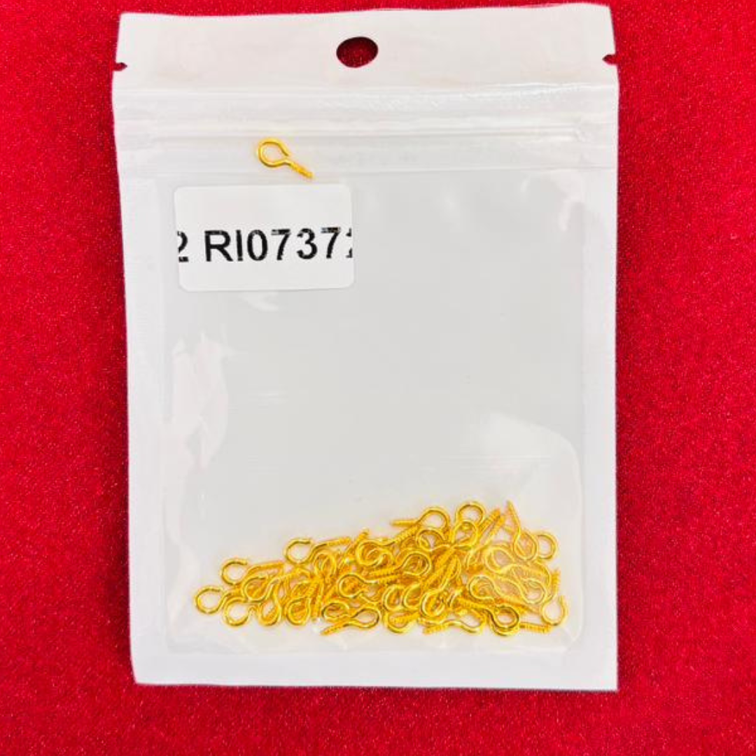 Mini Screw Eye Pin Peg for Crafting Silver / Golden Pack