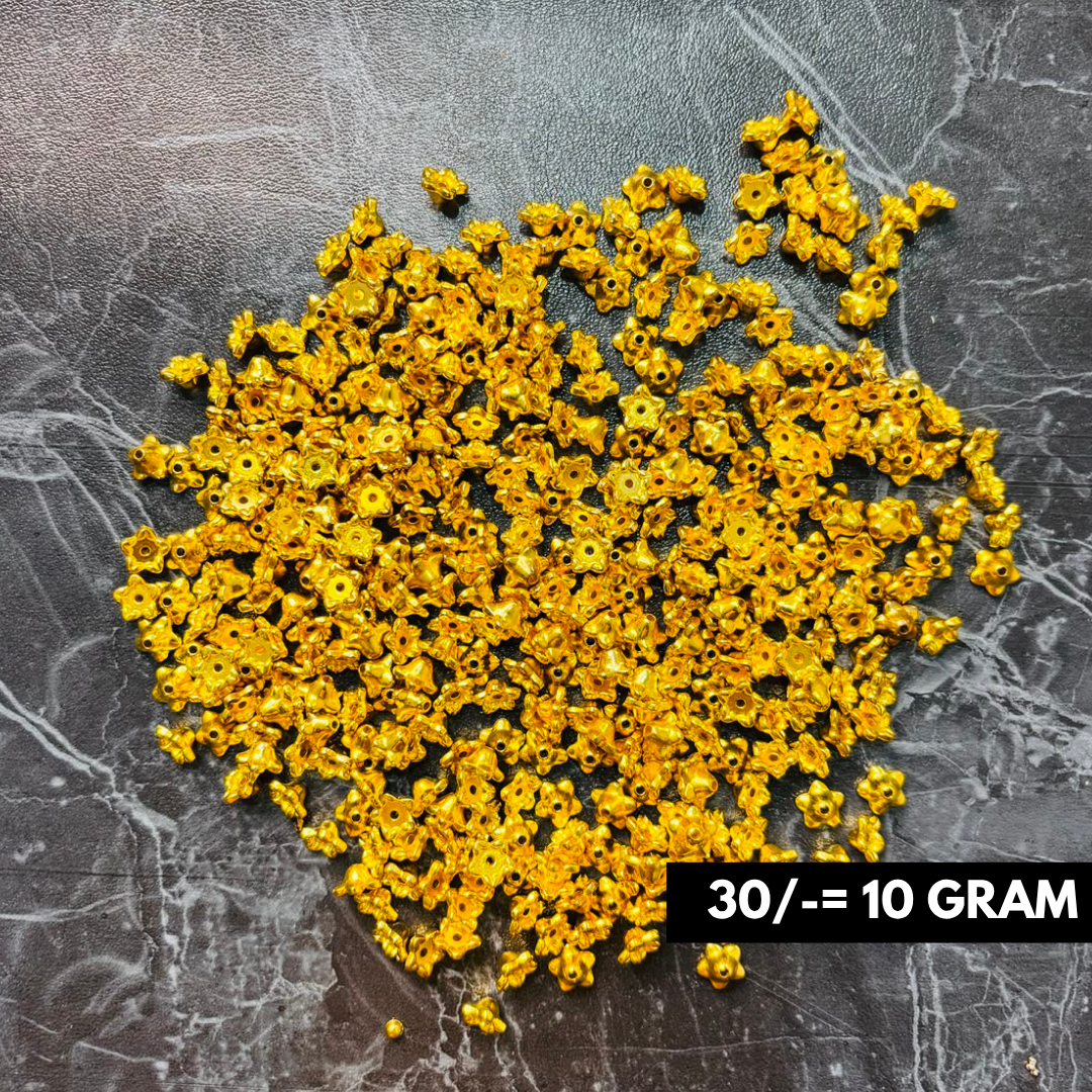 Rakhi Charms Tiny Flower Spacer Beads For Jewellery 10 Grams