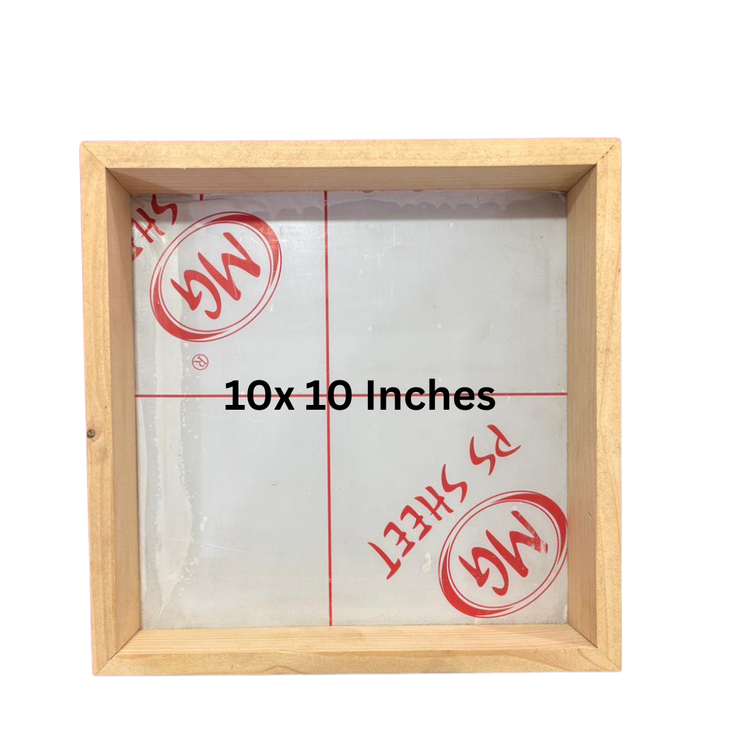 Sqaure Wooden Frame for Resin for Varmala Preservation