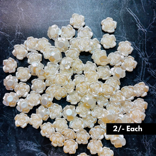 White Plastic Flower For Resin Decor