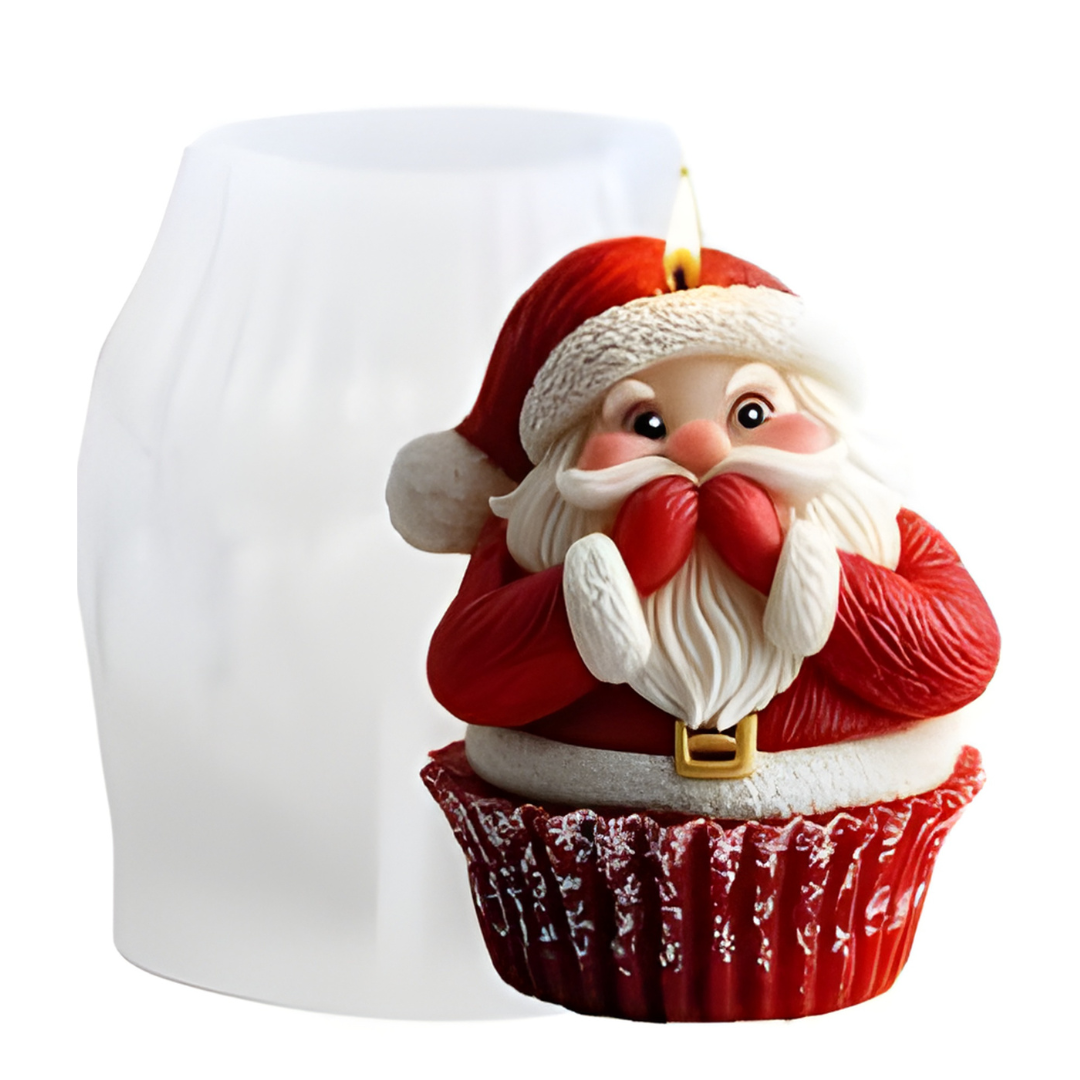 Santa Cup Candle Christmas Silicone Mould