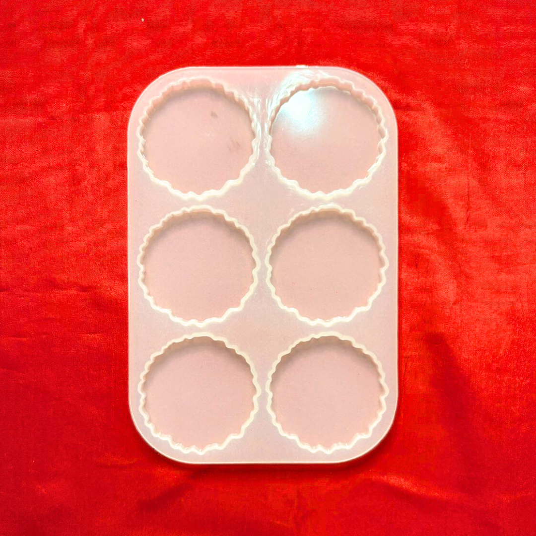 6 Cavity Round Agate Mould
