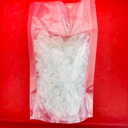 Large Size Transparent  Crushed Stone Glass  500gms