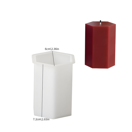 Hexagon Silicone Candle Mould