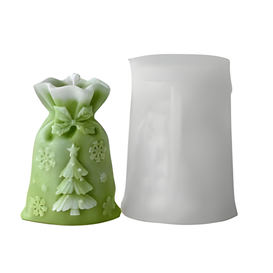 Christmas Gift Bag Silicone Candle Mould
