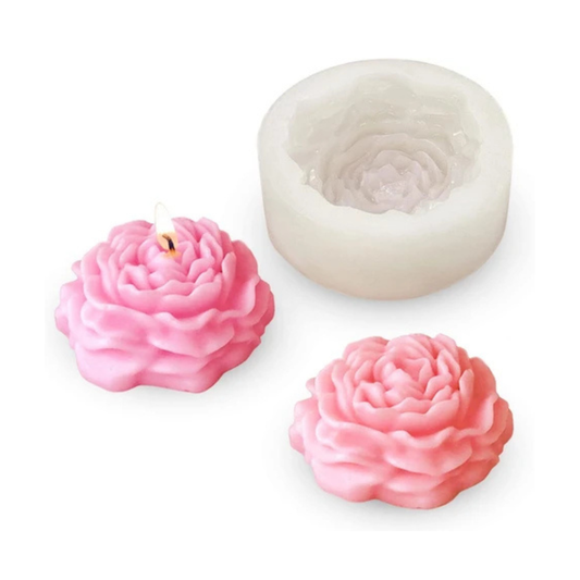 2.5 Peony Flower Candle Mould