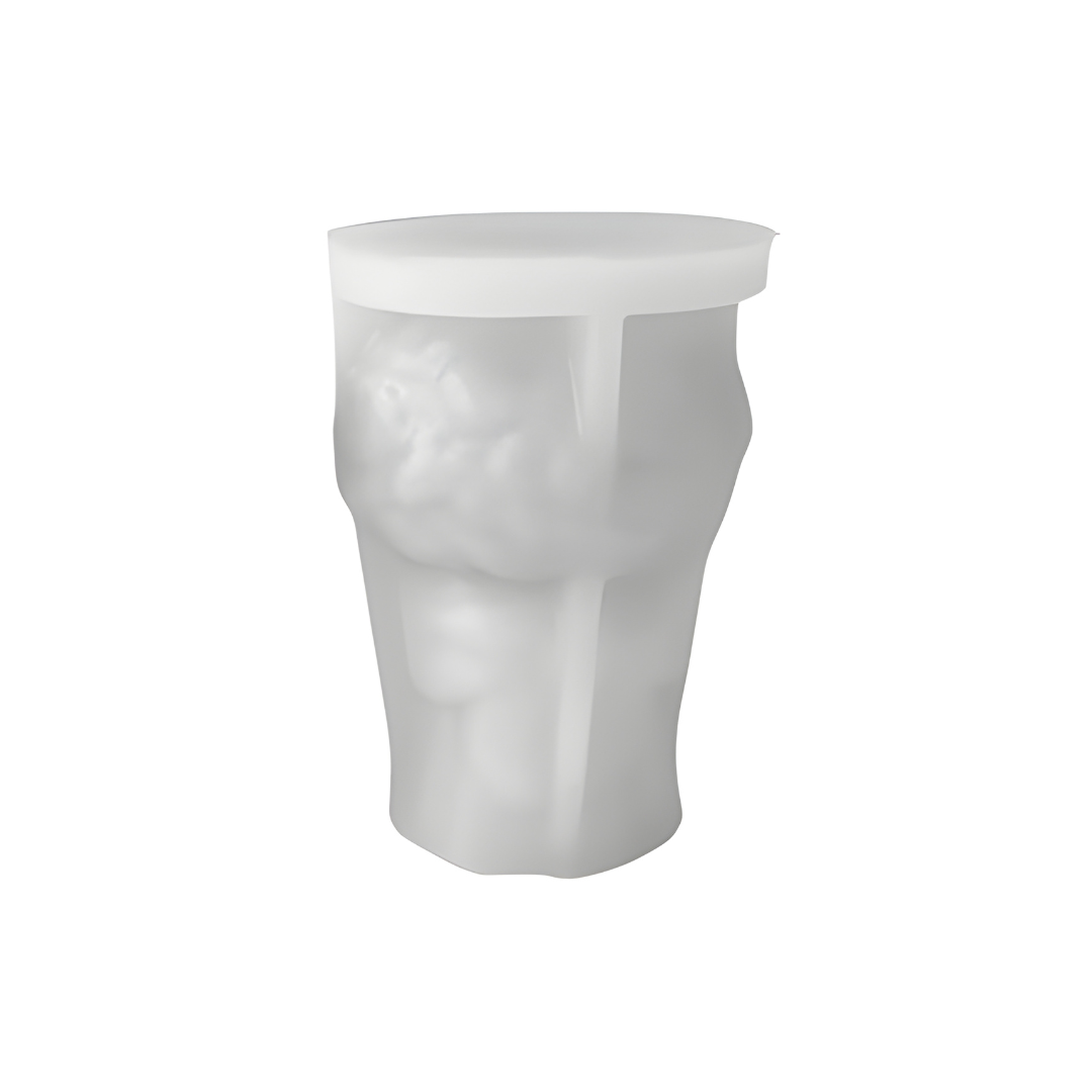Rose Flower Bouquet With Heart Candle Silicone Mould