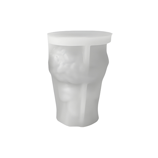 Rose Flower Bouquet With Heart Candle Silicone Mould