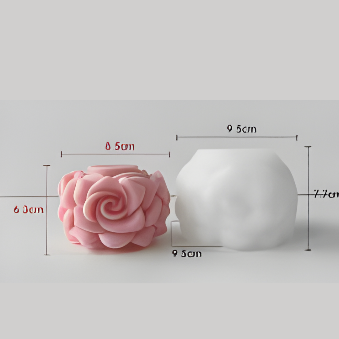 Petal Swirl Candle Silicone Mould