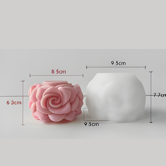 Petal Swirl Candle Silicone Mould