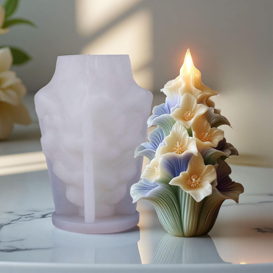 Lilly Bloom Candle Silicone Mould