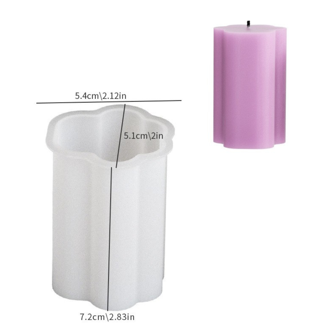 Flower Shape Pillar Candle Silicone Mould