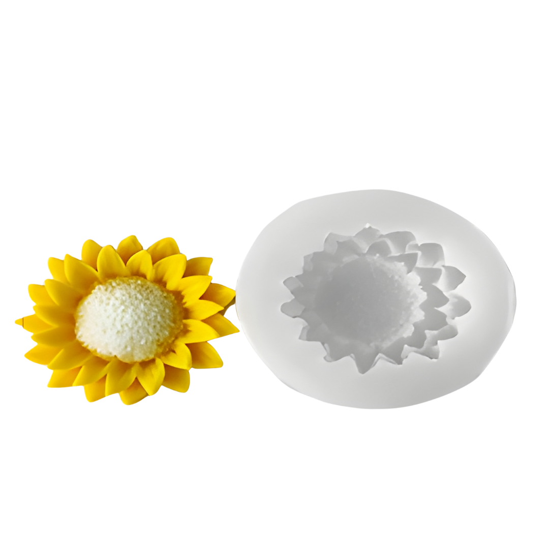 3D SunFlower Silicone Candle Mould