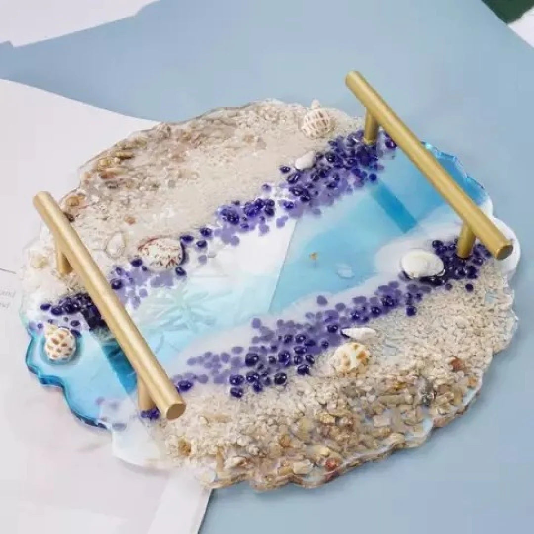 10 Inch Agate Round PhotoFrame Silicone Mould