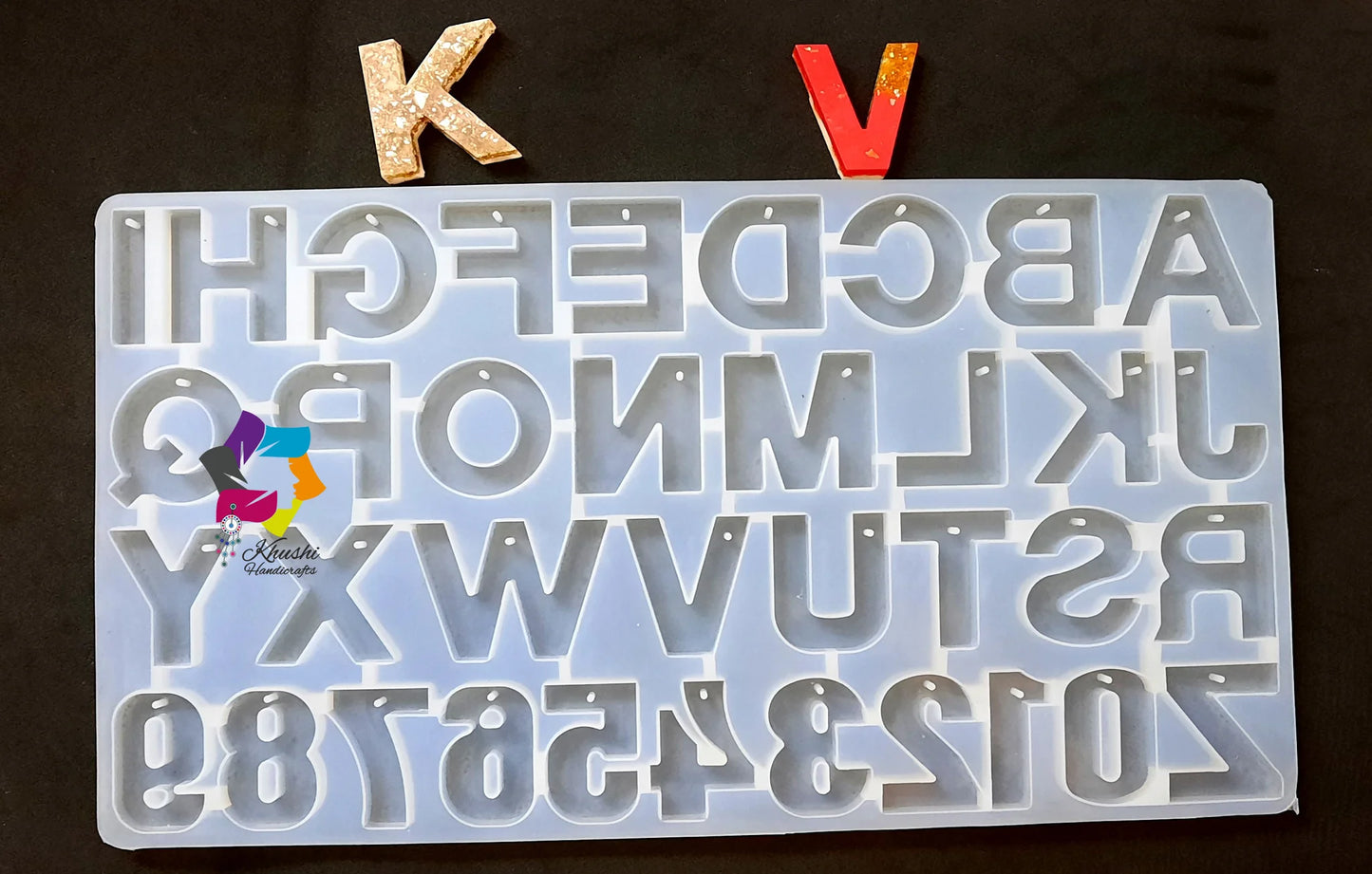 Alphabet Keychain Mould With Hole