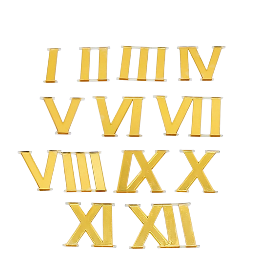 Acrylic Roman Clock Roman Numbers Pack